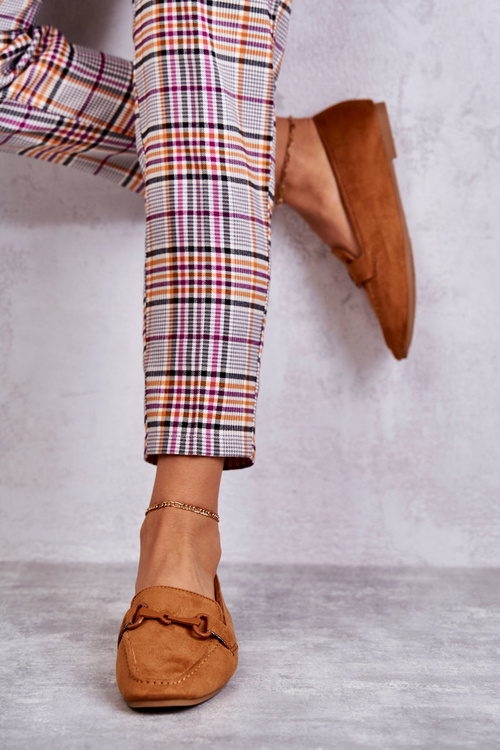 Semišové mokasíny se zdobením velbloudí Santi