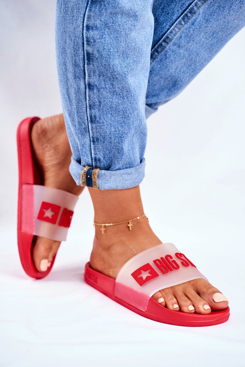 Dámske papuče veľká hviezda ff274a202 červená