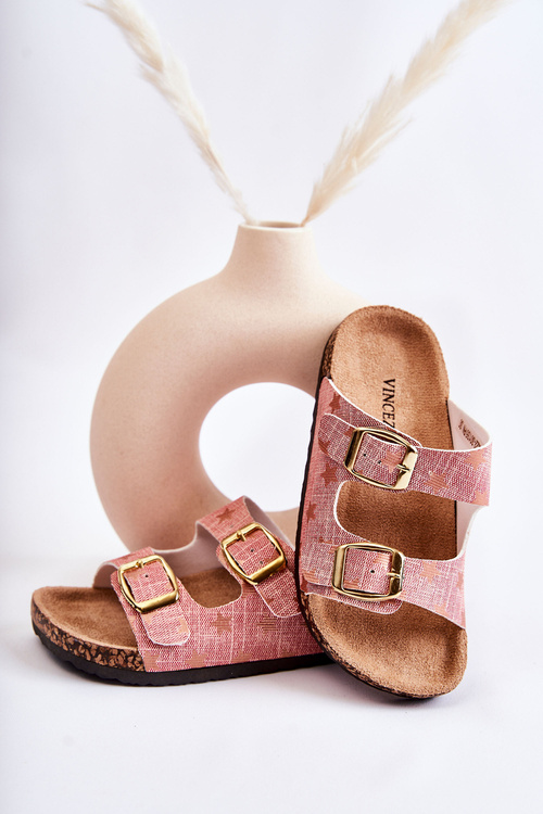 Pohodlné detské červené žabky Ander