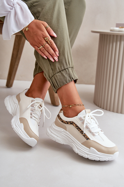 Dámske športové topánky na platforme White Henley