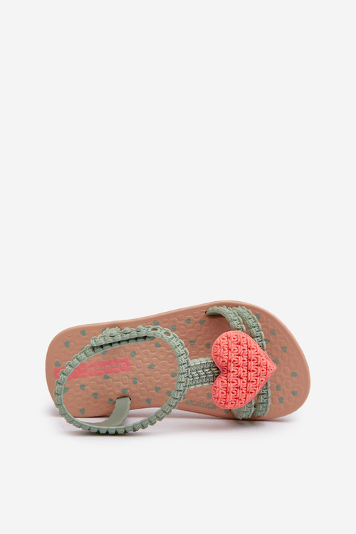 Dětské sandálky se srdcem 81997 Ipanema My First Baby zelené