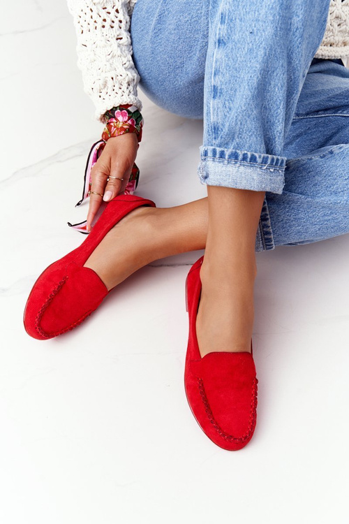 Sergio Leone Mk722 Moccasins Red