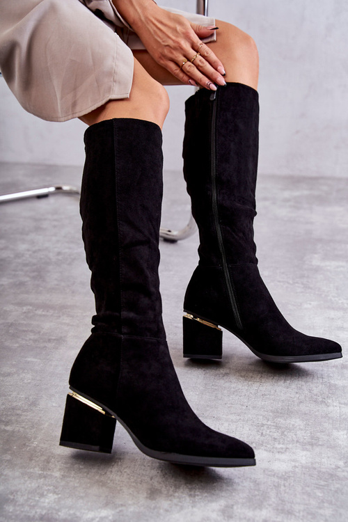Suede Classic topánky pre čierny zips leyette