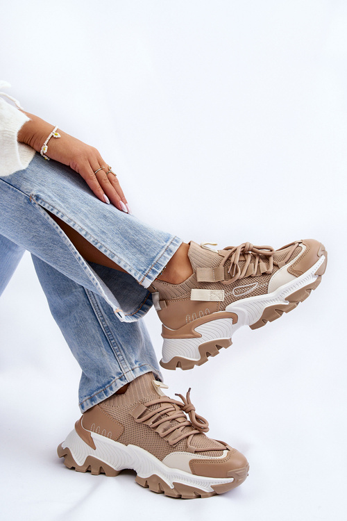 Dámské ponožkové tenisky Tmavě béžová Keaton