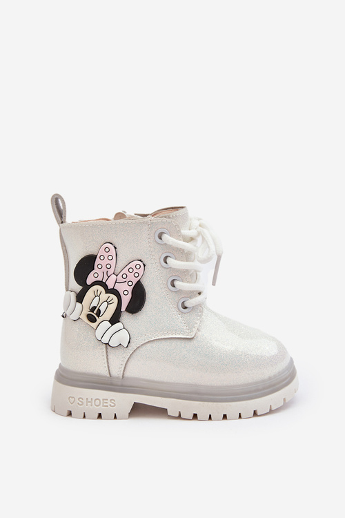 Dětské Boty Zateplené Myška Minnie Bílé Tarmi