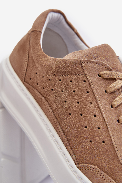 Pánské semišové sportovní boty Zazoo 1544 béžové