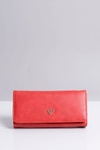Veľká dámska peňaženka červeného srdca