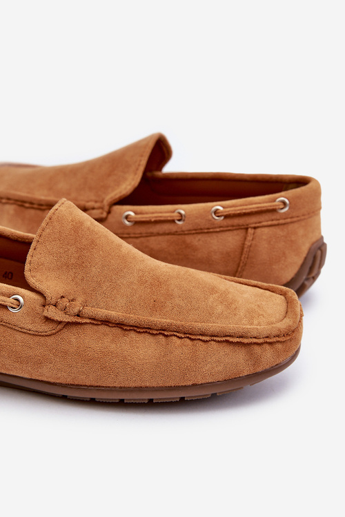 Mužské semišové nacpané mokasíny Camel Rayan