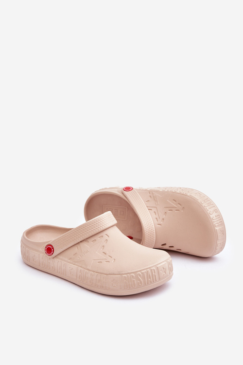 Dámské Lehké Pantofle Big Star II275008 Béžové