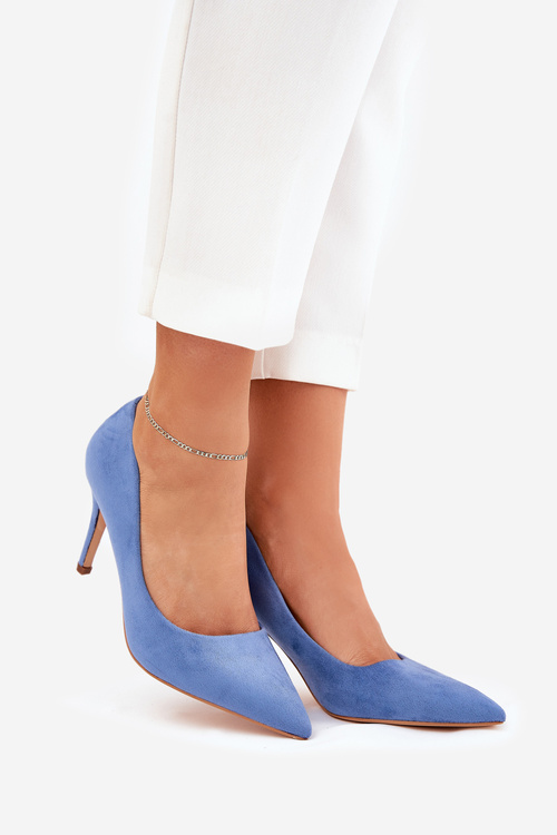 Lodičky Z Eko Semiše Modré Vannith