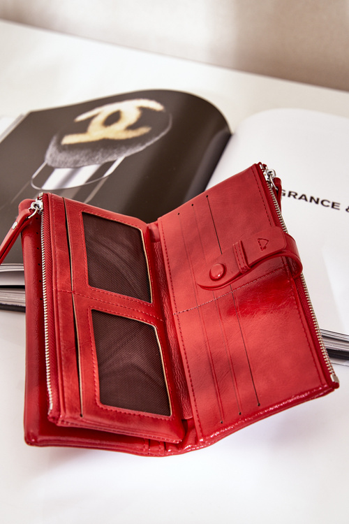 Dámska Peňaženka Z Eko Kože Červená Irinda