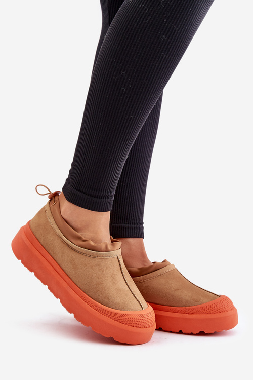 Dámské Sněhule Na Platformě S Nízkým Svrškem Camel Izamine