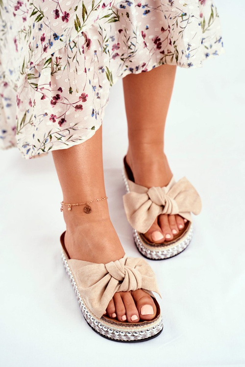 Dámské Nazouváky vysoké béžové Mortigo