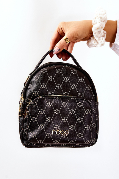 Dámský kožený batoh NOBO L1341-C020 Černý