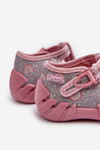 Pohodlné dětské pantofle BEFADO 110N490 Šedě-růžové