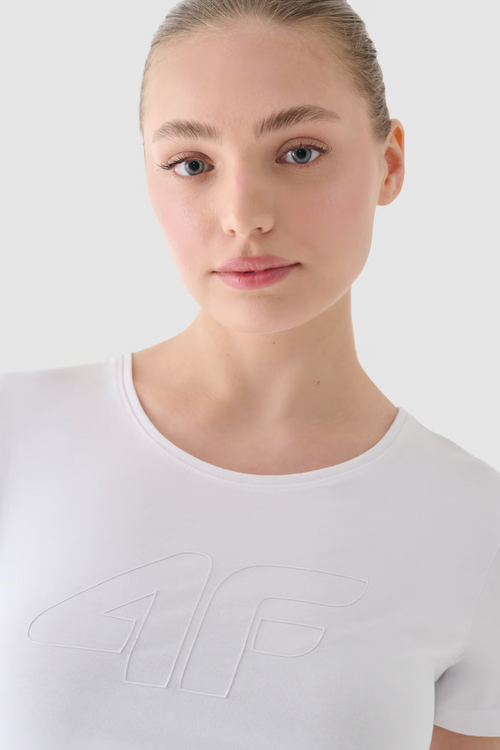 Dámske Tričko S Potlačou 4F Biele 4FWMM00TTSHF1846-10S