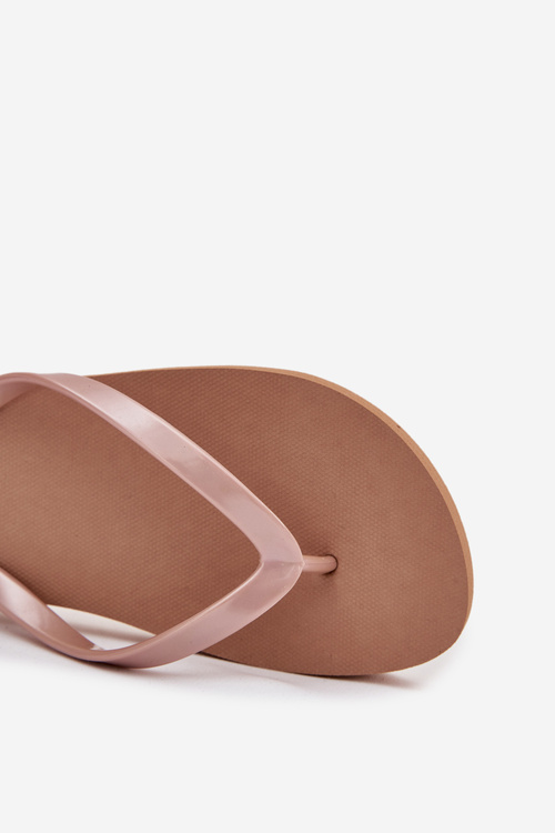 Dámske Žabky Svetlohnedé 4FMM00FFLIF018-82S