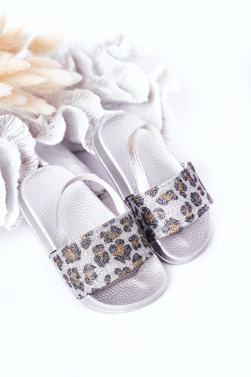 Dětské Gumové Nazouváky S Brokátem Stříbrné Rimia