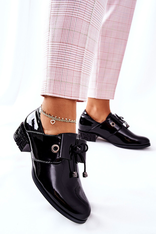 Maľované topánky Sergio leone pb260 čierna