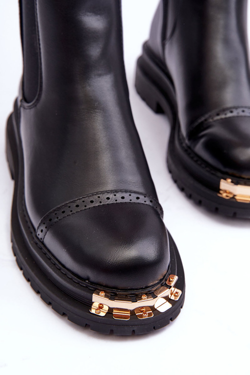 Dámske kožené topánky, Black Nialee