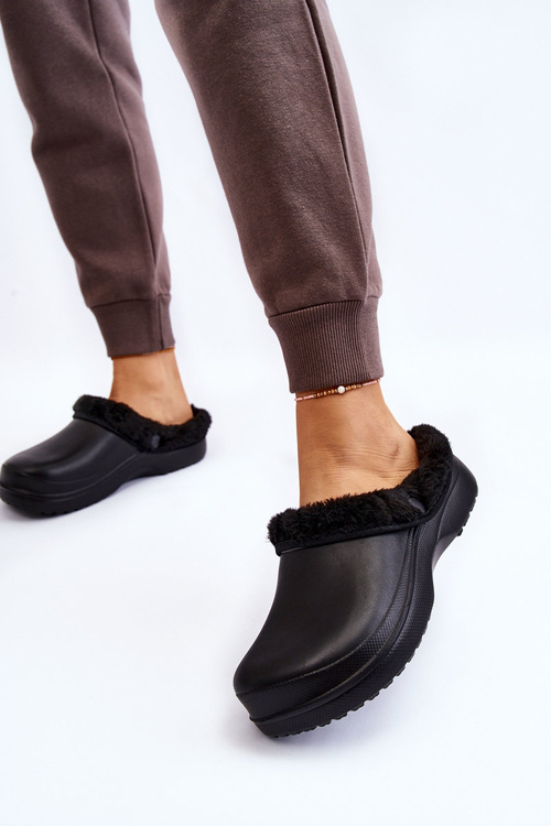 Dámské pěnové hřejivé pantofle Crocs Černe Cova