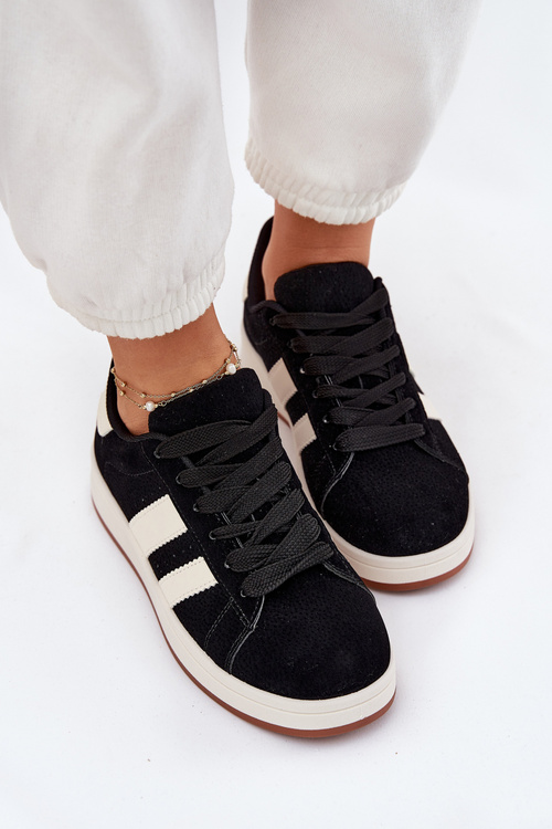 Dámské Tenisky Z Eko Semiše Černé Arlenina