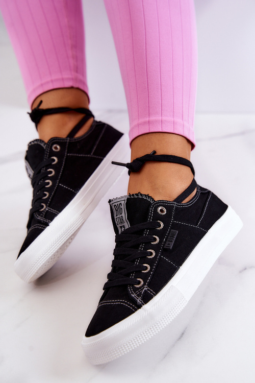 Dámske tenisky Veľká hviezda JJ274098 Čierne tenisky