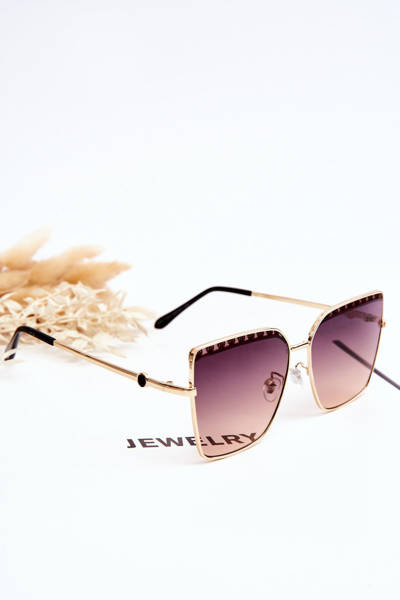 Velké sluneční brýle Prius V303 Gradient Černá a růžová