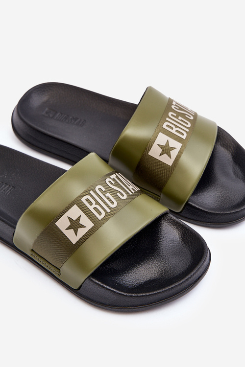 Mužské Klasické Papuče Big Star LL174458 Khaki