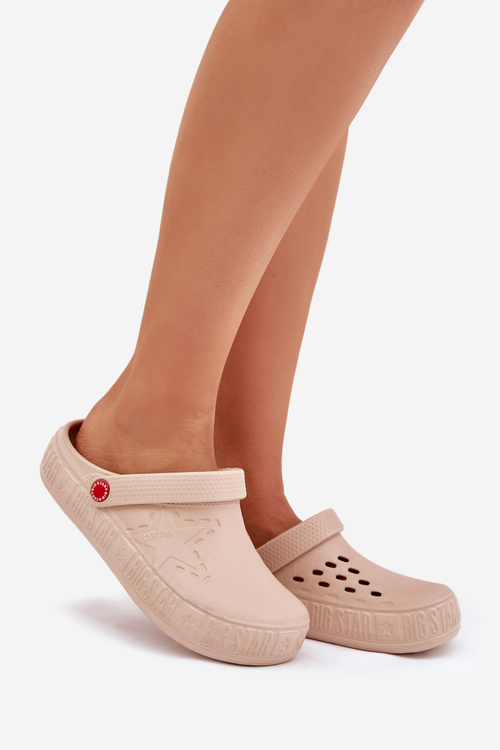 Dámske Ľahké Šľapky Big Star II275008 Béžové