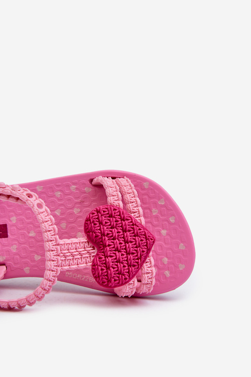 Detské sandále srdcom 81997 Ipanema My First Baby ružové