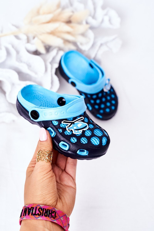 Dětské Pěnové Nazouváky Crocs Tmavě Modré Jupiter