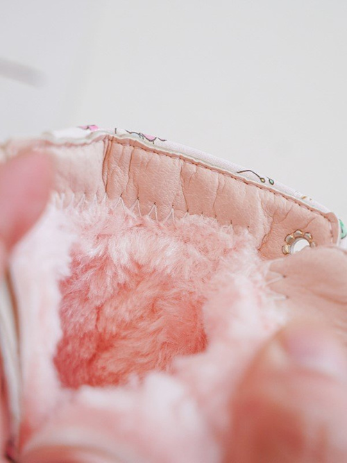 Dětské zateplené boty na zip Růžové Dolida