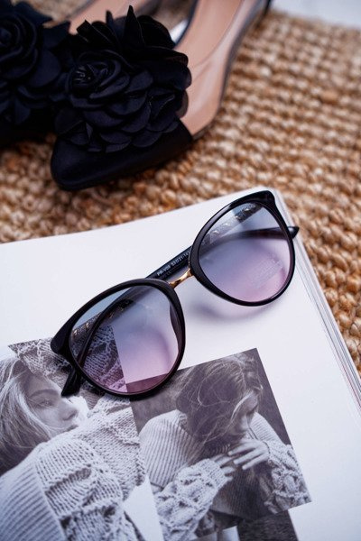 Transparentné čierne slnečné okuliare Prius PR-V09