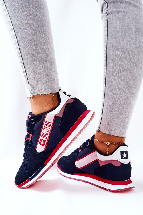 Kožená sportovní obuv Big Star II274270 Tmavě Modrá