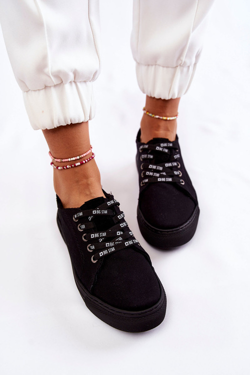 Dámsky pamäťový penový systém Big Star KK276001 Čierne tenisky