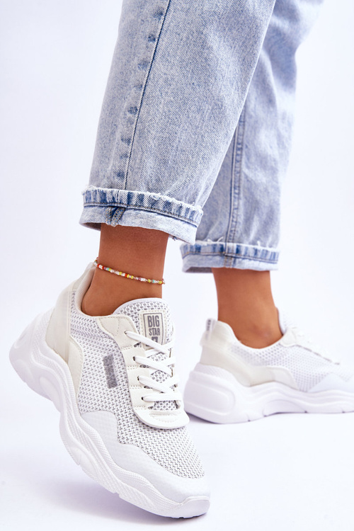 Dámská látková sportovní obuv Memory Foam System Big Star LL274A064 Bílá