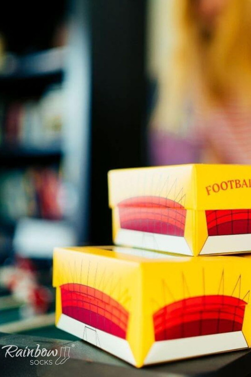 Dúhové ponožky ponožky pre futbalový fanúšik 1 pár