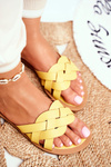 Ženské flip -flops elegantné žlté Mariah