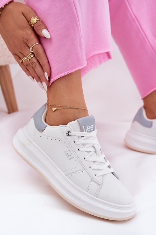 Dámské Sneakersy Na Platformě LEE NAOMI WOMEN LOW 50251012.06K Bílé