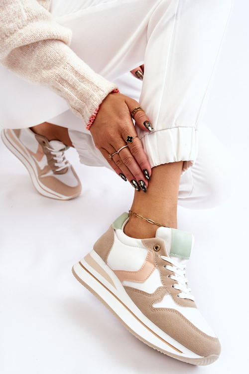 Dámske topánky Neva White and White Wedge topánky