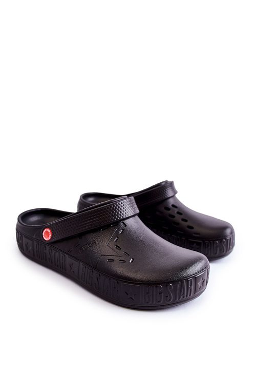 Ľahká Kroksy veľká hviezda II175001 Black Flip -flops