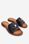 Kožené dámske topánky Lewski 3270 Black Flip -flops