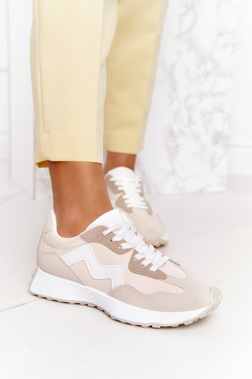 Dámská Sportovní Obuv Sneakersy Béžove Move On