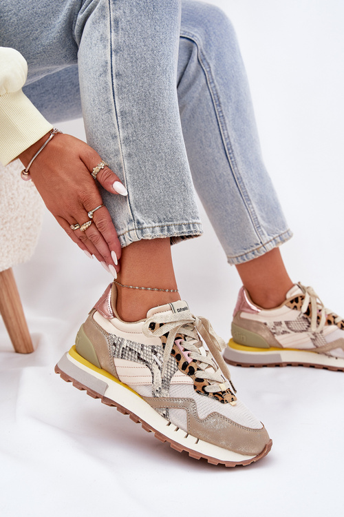 Tenisky Sportovní Boty Dámské D.Franklin DFSH378006 Zlaté