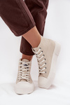 Dámské tenisky Na platformě LEE 50253002.35E ISLA WOMEN MID Béžové