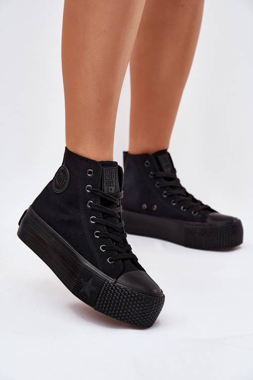 Dámske Tenisky Na Platforme Big Star RR274742 Čierne