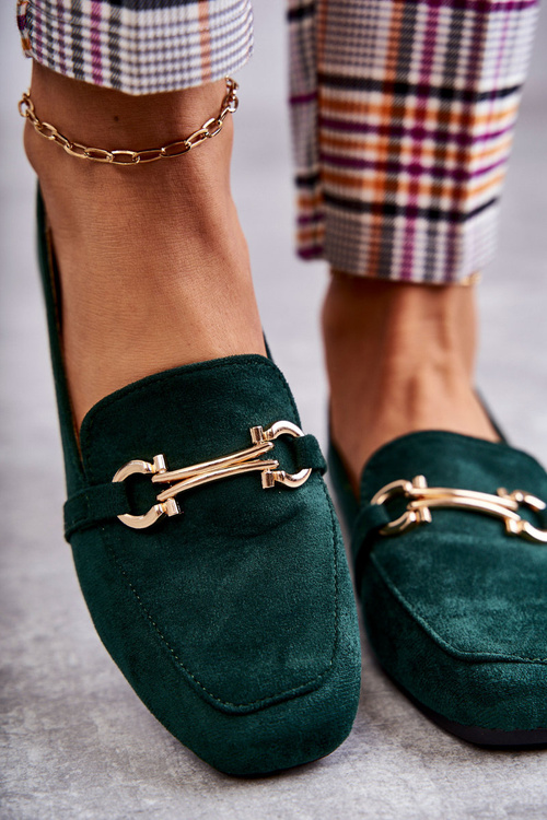 Suede Classic Green Loafers Roddie