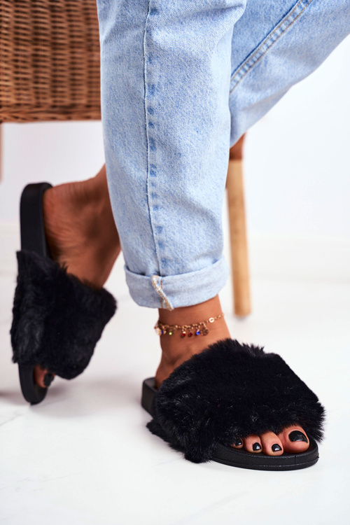 Black Citlivé gumové žabky