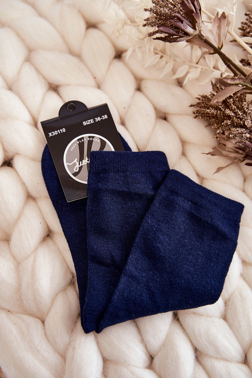 Dámske bavlnené klasické námornícke modré ponožky